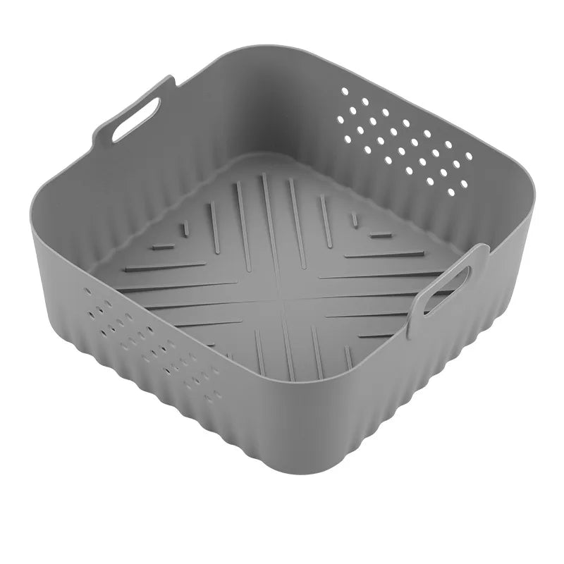 CrispEase | Insert en silicone pour friteuses à air chaud | Réutilisable & Antiadhésif | Ø 22,5 cm | Pour modèles de 5 à 8 QT