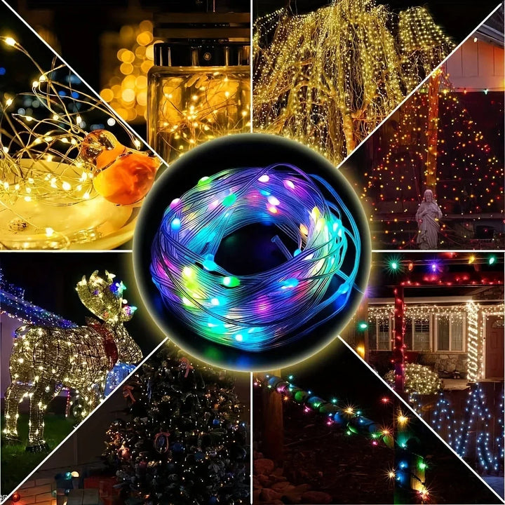 Guirlande LED intelligente LumiSync WS2812B | Contrôle Bluetooth & App | Changement de couleur RGBIC | USB & Étanche | 5m / 10m / 20m