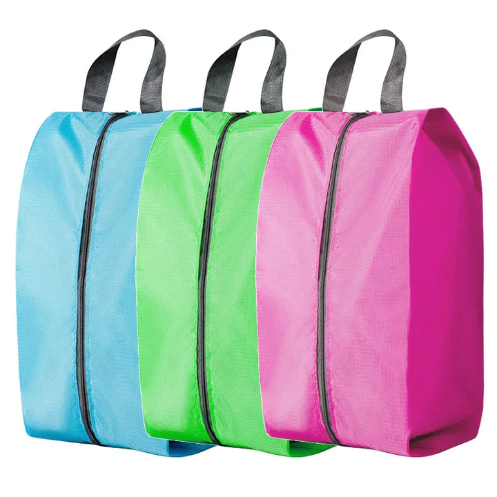 PACKSHOES Sac à chaussures de voyage | Résistant à l'eau & Anti-poussière | Avec fermeture éclair | Disponible en 3 tailles & 6 couleurs