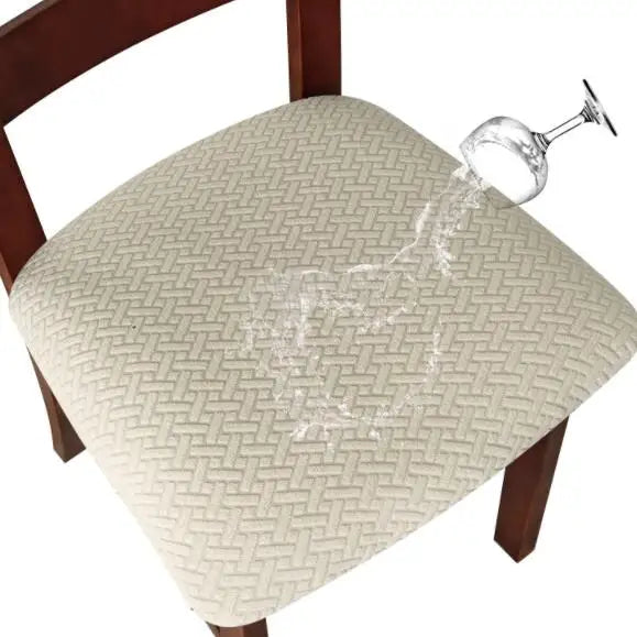 CasaLino | Housses de siège de chaise imperméables | Élastiques et lavables | Design à carreaux | 4 variantes | Pour cuisine et salle à manger