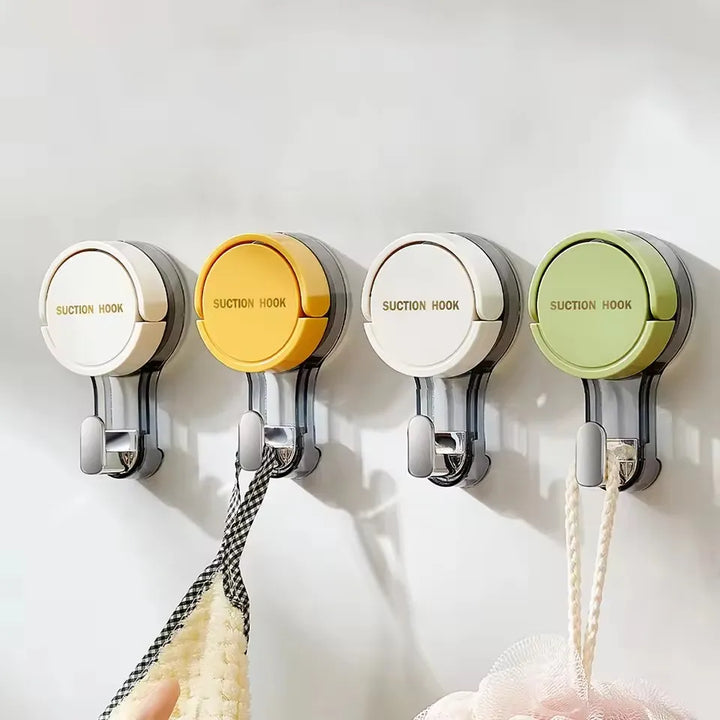 Crochet SaugFix | Sans Perçage | Réutilisable et Sans Residus | 10,1 × 5,8 × 3,4 cm | Idéal pour la Salle de Bain & la Cuisine