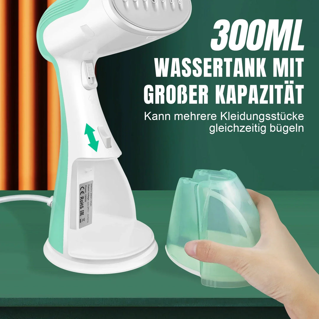 VaporiX Fer à vapeur à main 2000W | Temps de préchauffage de 30s | Appareil de repassage portable pour la maison et les voyages | 2 modes de vapeur et réservoir de 300ml