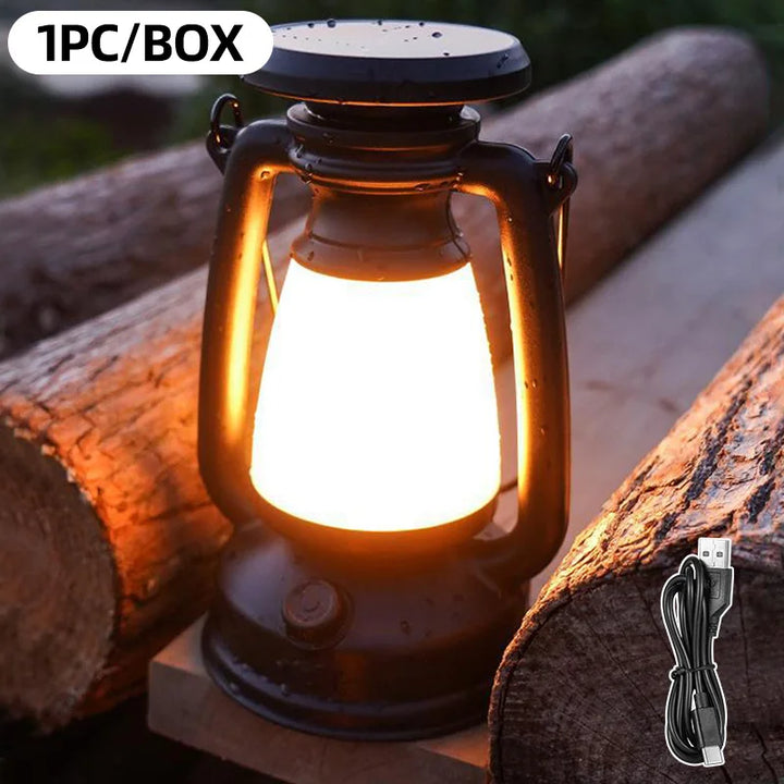 Nostalux Lampe Rétro | Lampe de Table LED avec Télécommande | Rechargeable & Décorative | Pour la Maison, le Camping & le Bar