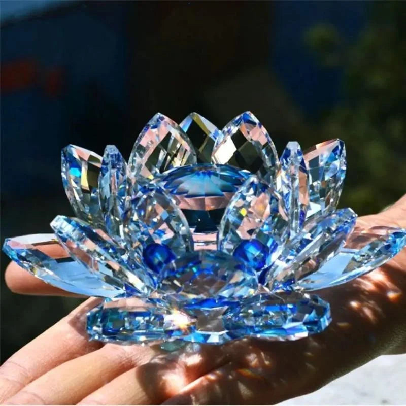 Fleur de Lotus Cristal | Décoration Feng Shui | Symbole de Chance & Harmonie