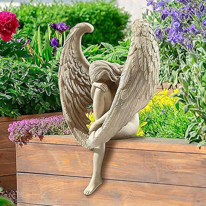Figurine Angelique Harmony | Sculpture d'ange en résine | Décoration artisanale | Symbole de protection et d'amitié