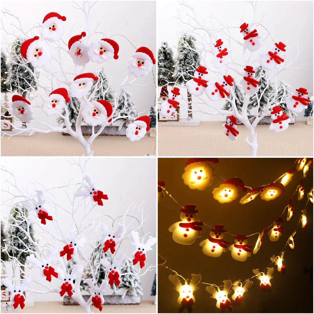 Guirlande lumineuse LED Bonhomme de Neige Frostella | Décoration de Noël Intérieure | Blanc Chaud & Fonctionnement sur Piles | Design Noël 2025