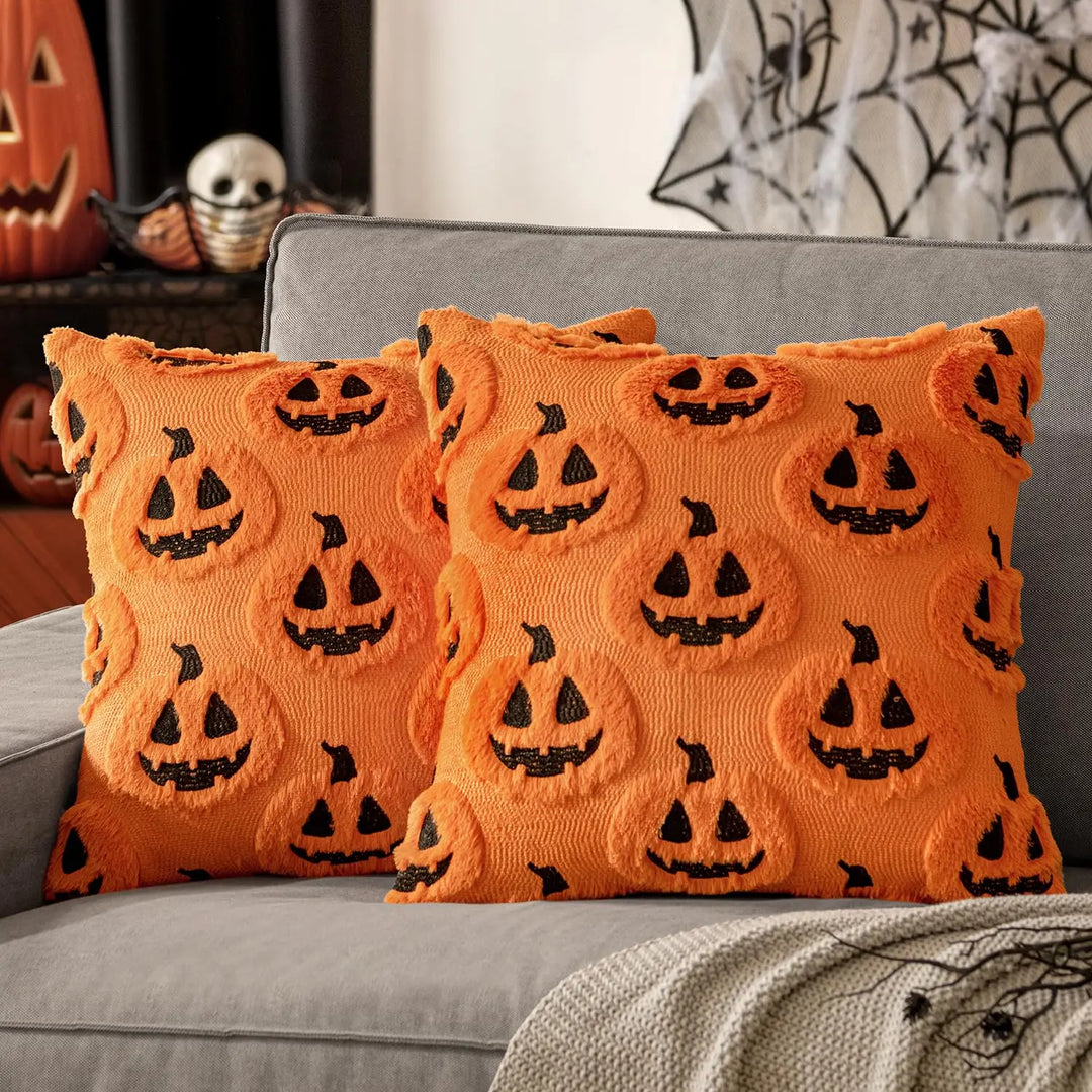 Housse de coussin DecoraLuxe | Recto avec motif, verso uni | Sans remplissage