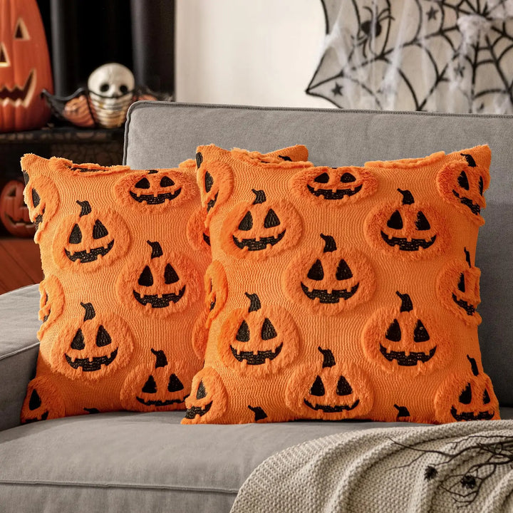 Housse de coussin DecoraLuxe | Recto avec motif, verso uni | Sans remplissage