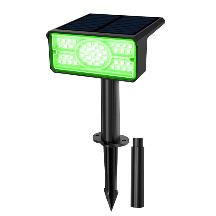 Solara LED Projecteur Solaire | 4 Couleurs de Lumière | 49 LEDs | Étanche IP65 | Économique avec Panneau Solaire
