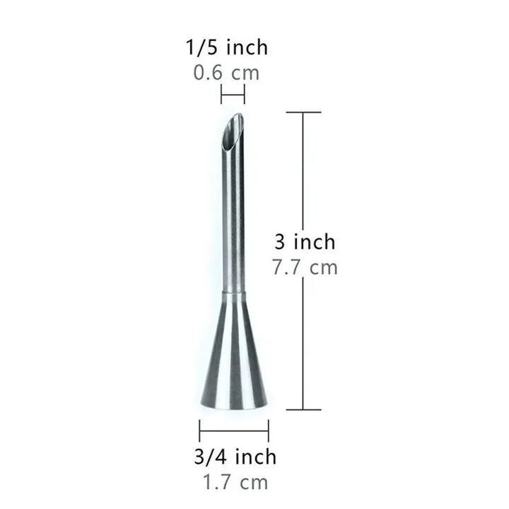 TortenPro Douille en Acier Inoxydable | Pour Crème & Décoration de Crème | Différentes Tailles