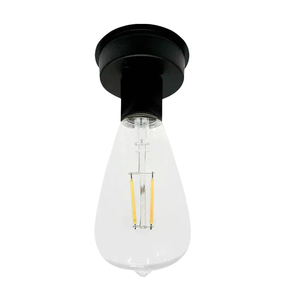 Base de lampe solaire Solesta 8 cm avec ampoule LED | Automatique On/Off | IP44 Résistant aux intempéries | Pour jardin, camping & déco DIY
