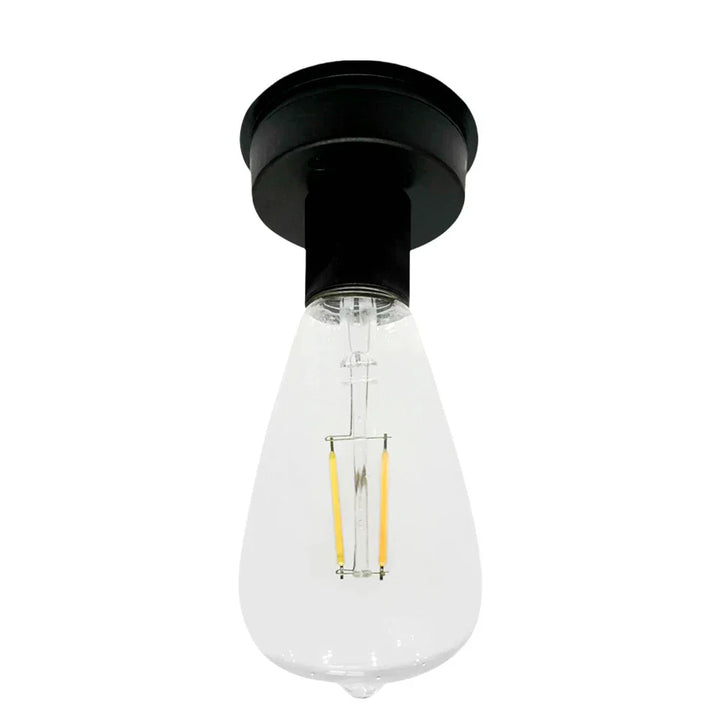 Base de lampe solaire Solesta 8 cm avec ampoule LED | Automatique On/Off | IP44 Résistant aux intempéries | Pour jardin, camping & déco DIY