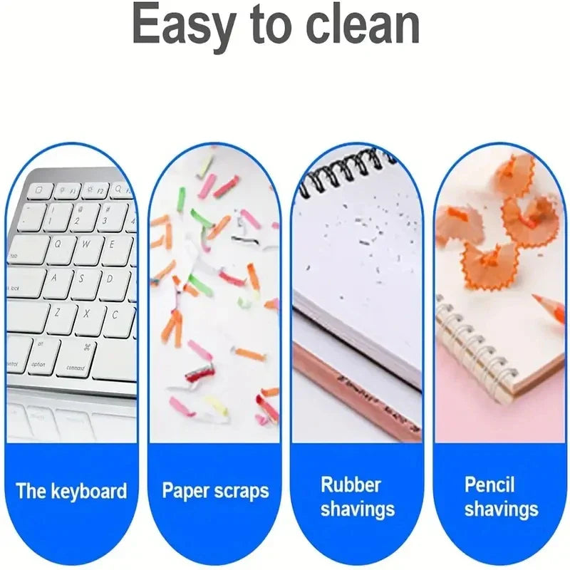 Cleanora MiniVac | Aspirateur de table sans fil mini | Portable & Silencieux | USB ou Batterie | Pour miettes, poussière & poils d'animaux
