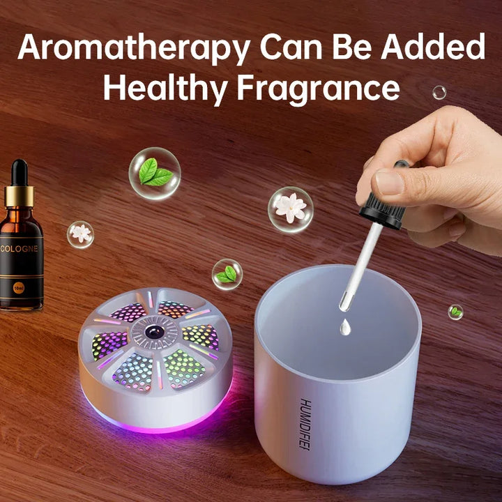 Diffuseur d'Arome AirGlow | Réservoir d'eau de 180 ml | Lumières LED d'ambiance | Silencieux & Efficace