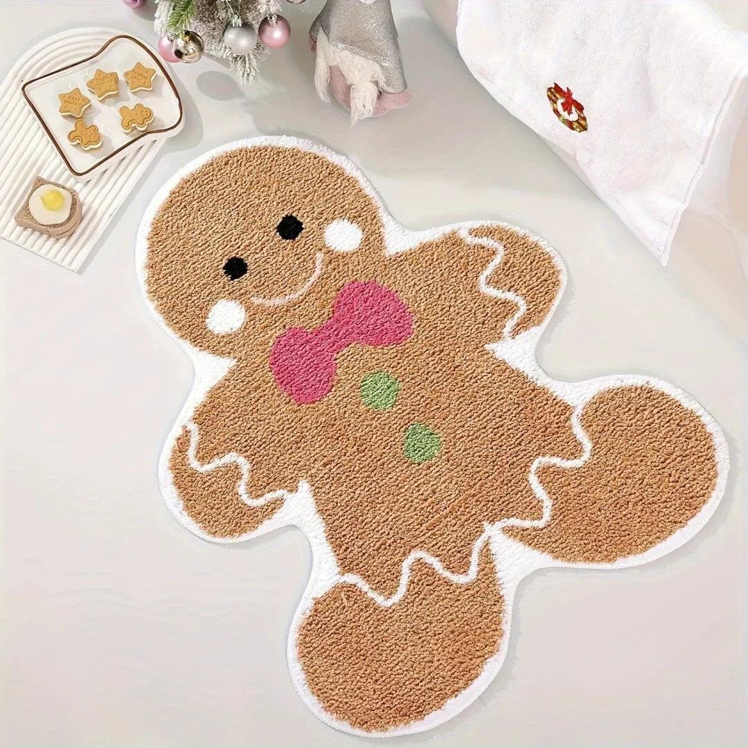 Tapis de Noël NordyPine | Antidérapant & Doux | Parfait pour la Salle de Bain, le Couloir & la Chambre | Décoration festive pour la Nouvelle Année