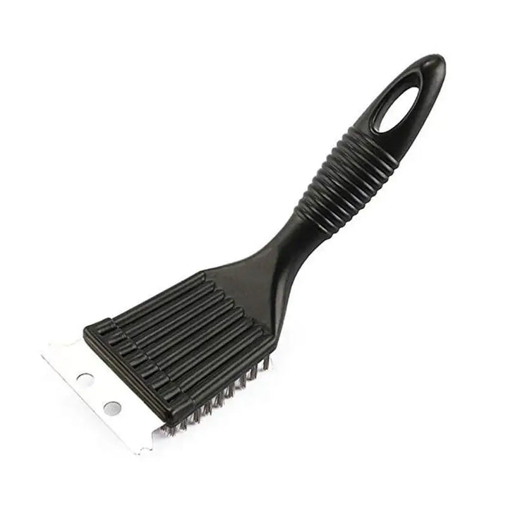 GrillMeister Brosse à BBQ | Nettoyant de Grill 3-en-1 | Poils en Acier Inoxydable & Poignée Antidérapante