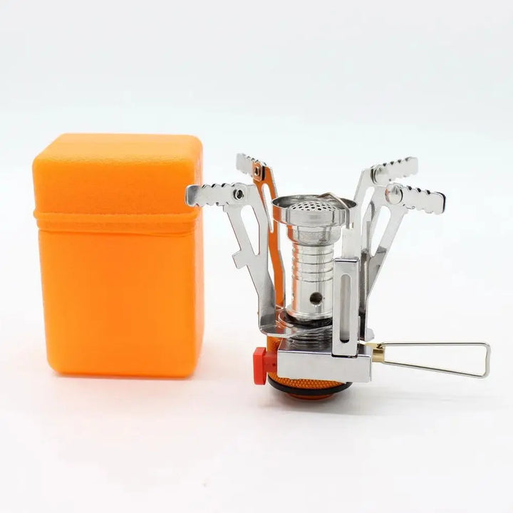 Trekko Réchaud à Gaz Camping | Pliable & Ultra Léger | 3000W Haute Performance | Aluminium & Acier Inoxydable | Pour Outdoor & Trekking