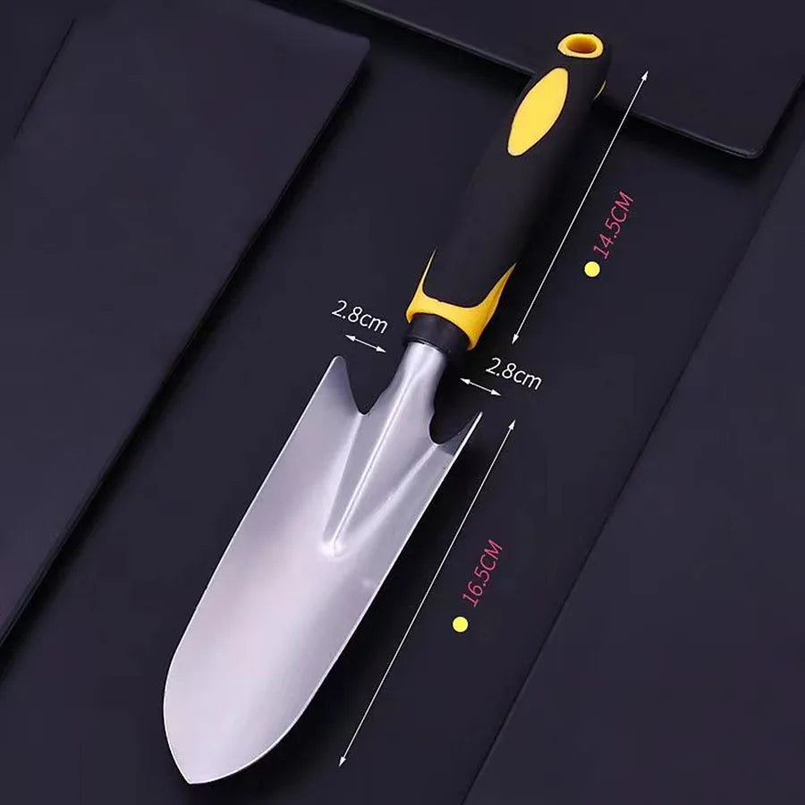 Ensemble d'outils de jardin Groviva 4 pièces | Acier inoxydable | Binette & Pelle | Pour creuser, planter & désherber