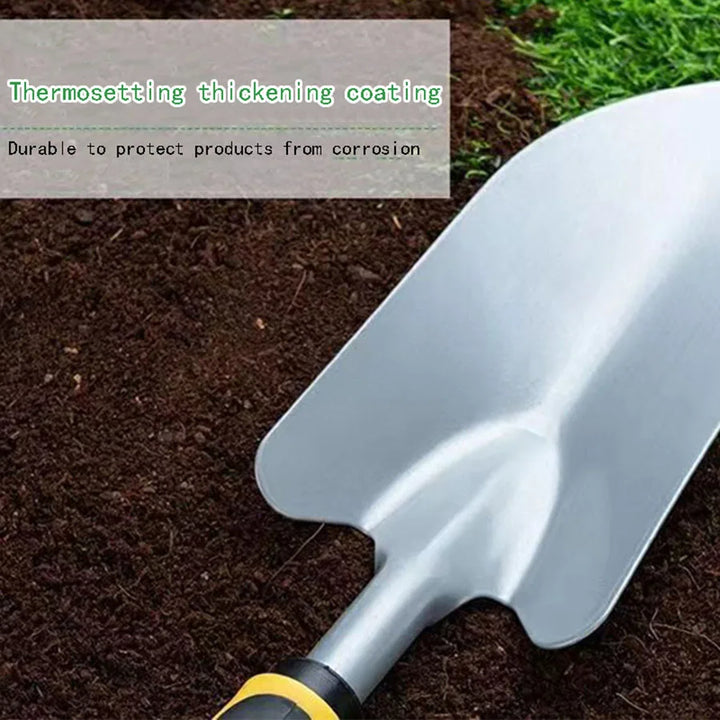 Ensemble d'outils de jardin Groviva 4 pièces | Acier inoxydable | Binette & Pelle | Pour creuser, planter & désherber