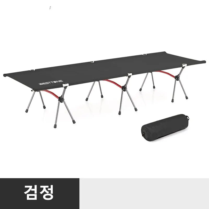 TrekLounge Lit de camping ultraléger | Pliable & Stable | Cadre en aluminium & nylon ripstop | Pour l'extérieur & le trekking