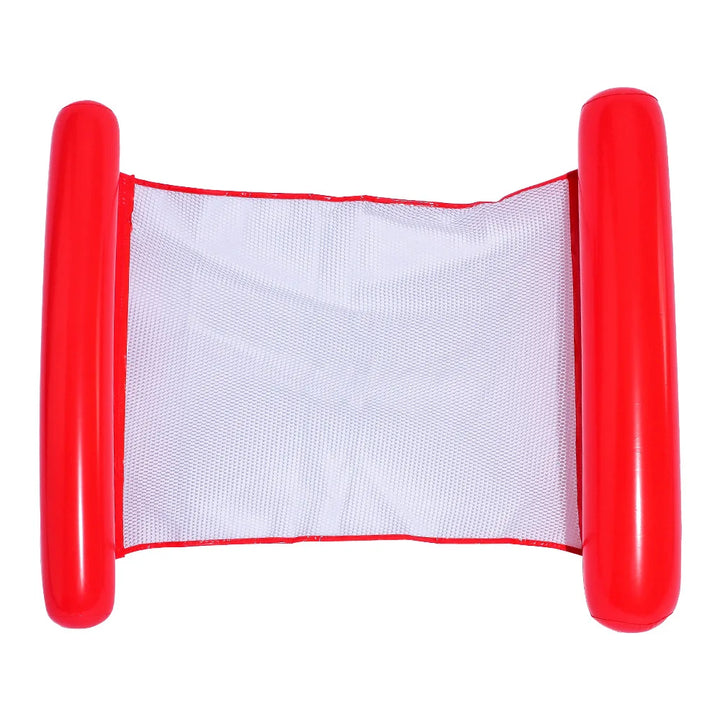 AQUAVIVA Hamac flottant gonflable | 130×70 cm | Chaise longue de piscine pliable avec dossier | Lit flottant pour piscine, plage & vacances