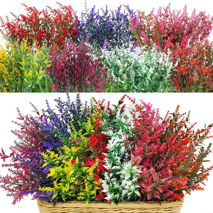 Florabell Ensemble de 12 Lavandes Artificielles | Plantes Artificielles pour Mariages, Vases, Couronnes & Décoration | Pour Intérieur & Extérieur