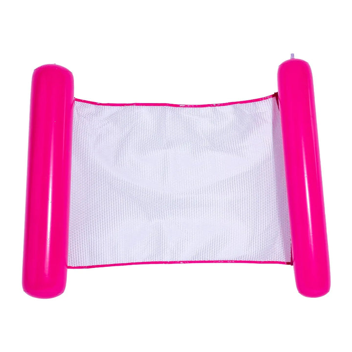 AQUAVIVA Hamac flottant gonflable | 130×70 cm | Chaise longue de piscine pliable avec dossier | Lit flottant pour piscine, plage & vacances