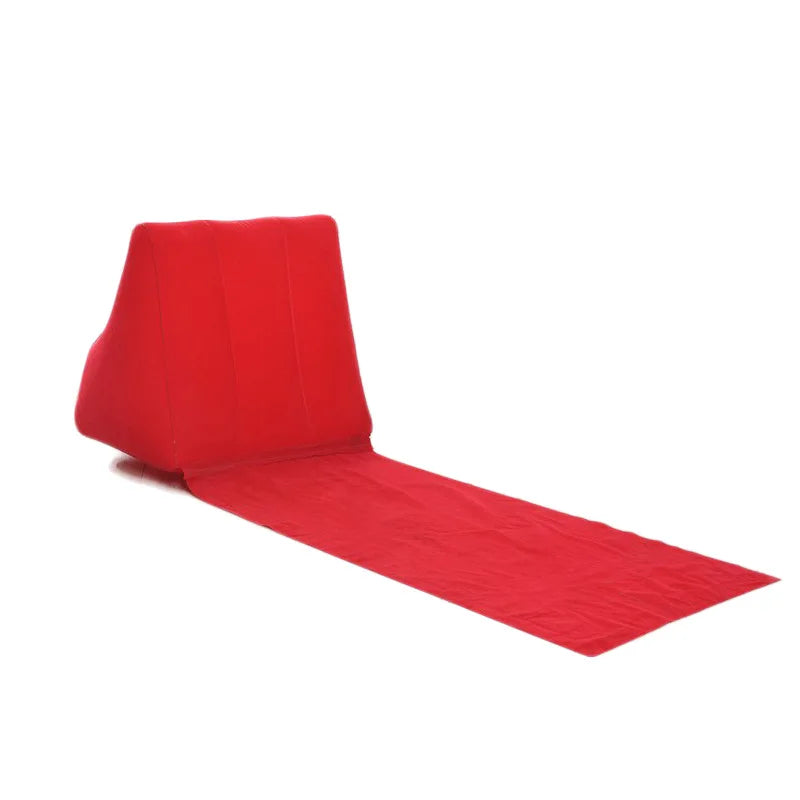 Matelas de plage gonflable avec dossier | Pliable et confortable | Coussin de voyage et de camping AirLounge