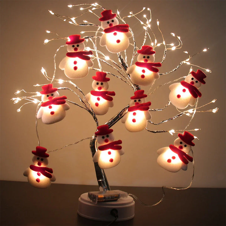 Guirlande lumineuse LED Bonhomme de Neige Frostella | Décoration de Noël Intérieure | Blanc Chaud & Fonctionnement sur Piles | Design Noël 2025