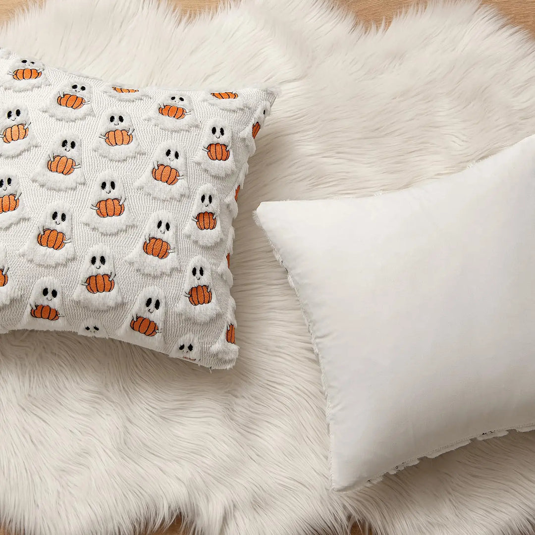 Housse de coussin DecoraLuxe | Recto avec motif, verso uni | Sans remplissage