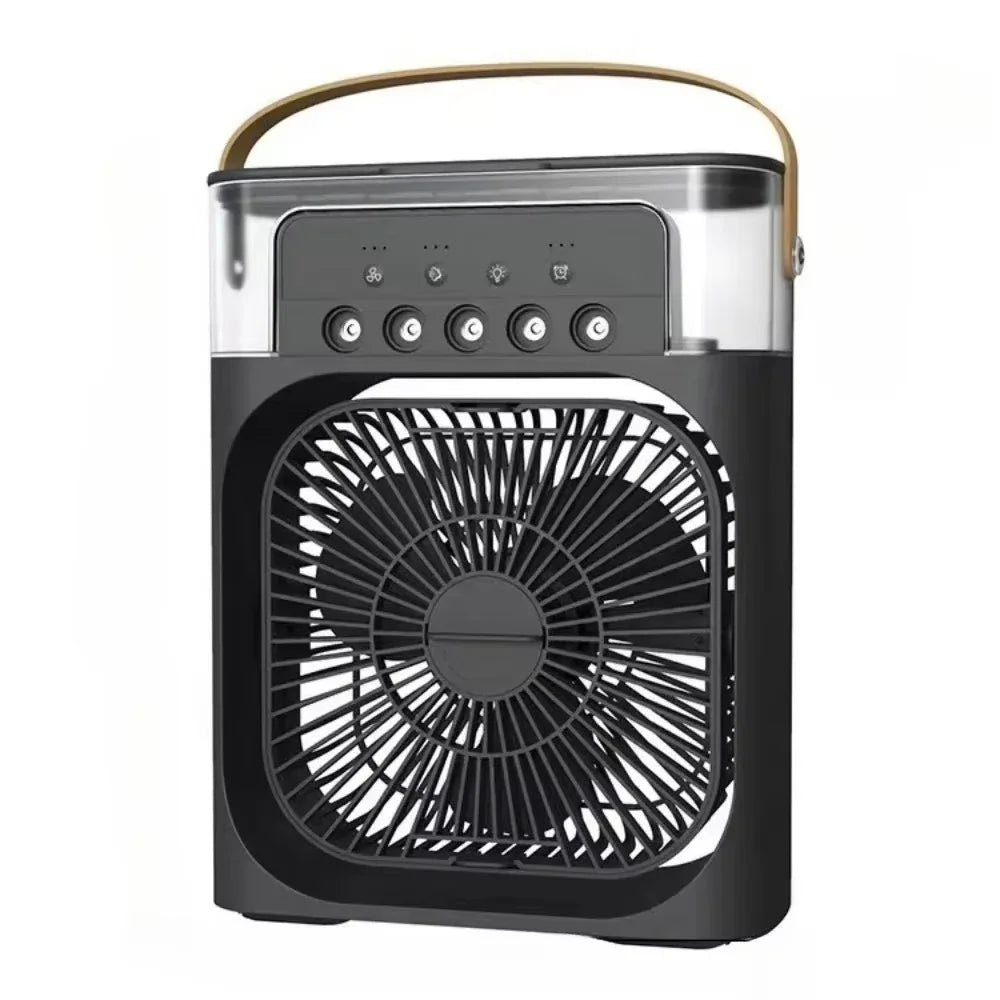 Refroidisseur d'air BrisaAir | Ventilateur à 3 vitesses & humidificateur d'air | Avec minuterie & lumière LED | Réservoir de 600ml