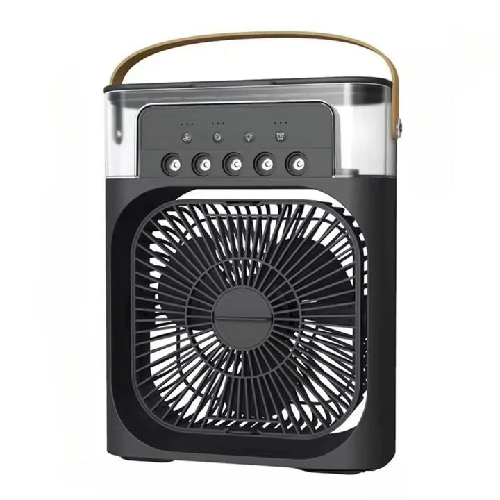 Refroidisseur d'air BrisaAir | Ventilateur à 3 vitesses & humidificateur d'air | Avec minuterie & lumière LED | Réservoir de 600ml