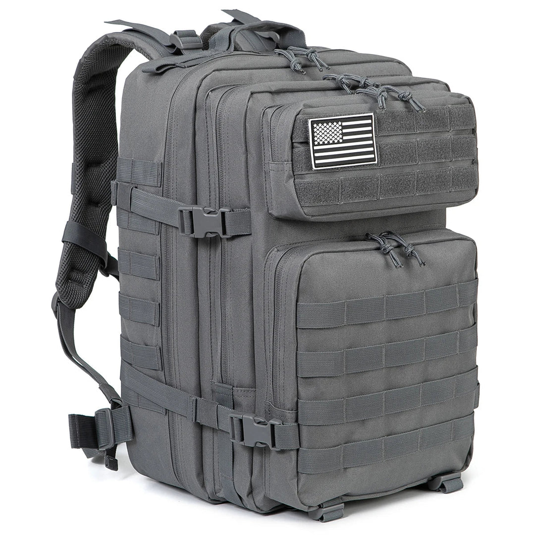TACTICO45 45 L Sac à Dos d'Outdoor | Système Molle | Capacité de 3 Jours | Robuste & Multifonctionnel – Noir/Kaki/Olive