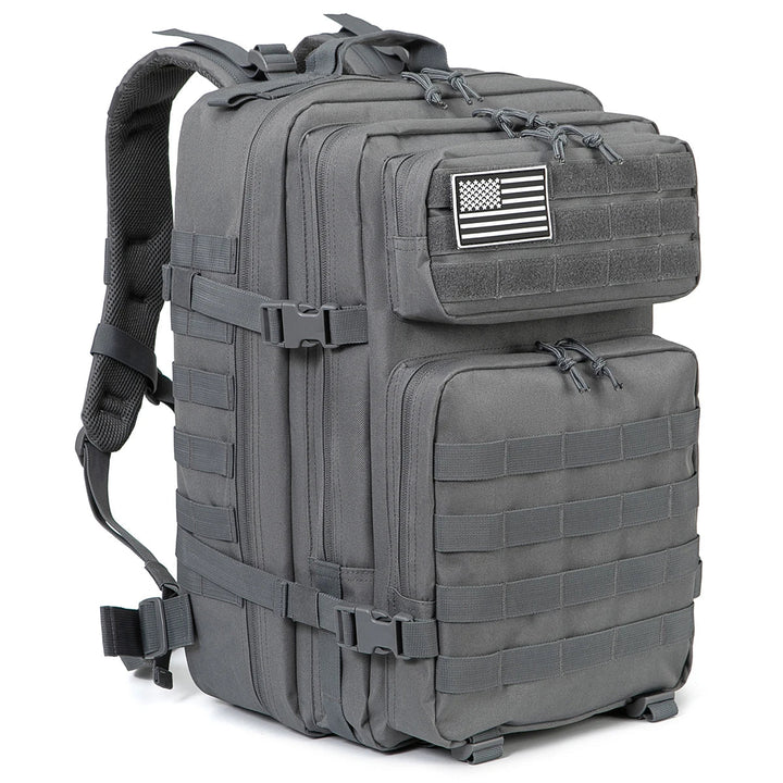TACTICO45 45 L Sac à Dos d'Outdoor | Système Molle | Capacité de 3 Jours | Robuste & Multifonctionnel – Noir/Kaki/Olive