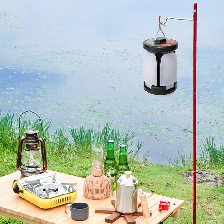 LUMALITE Lampe de Camping Solaire | Chargement USB & Solaire | 6 Modes de Lumière | Pliable & Powerbank – 1000 Lumens