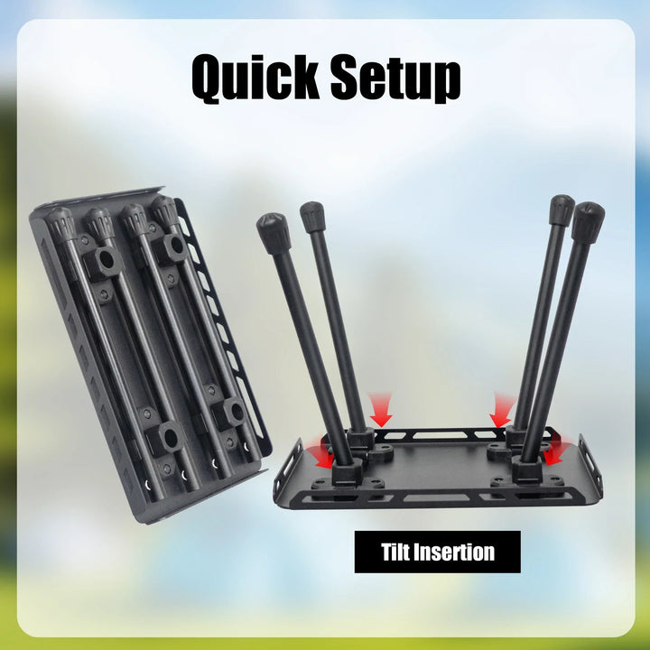 TrekFold Campinghocker | Ultra léger & Pliable | Aluminium | Multifonctionnel
