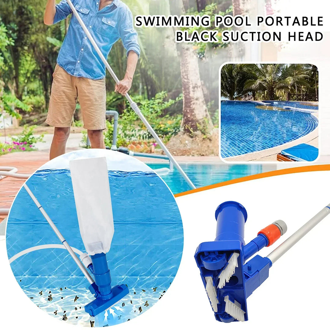 AquaRein Set de Nettoyage pour Piscines et Étangs | Aspirateur Sous-Marin | Inclus Prise EU | Pour Piscines et Aquariums
