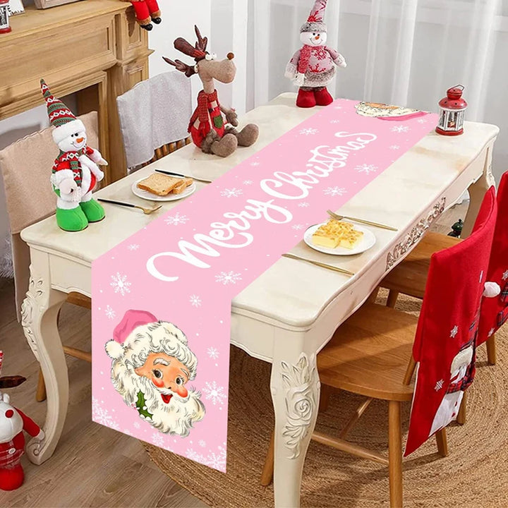 FestiLoom Nappe de Noël | Design « Joyeux Noël » | 100 % Polyester | Décoration festive pour Noël & Nouvel An 2025/2026