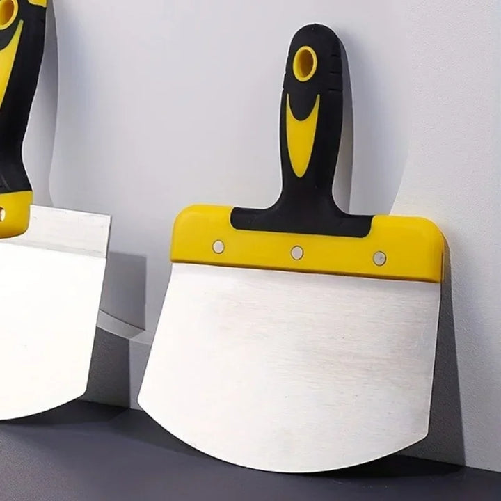 ProFlexa Spatule en Acier Inoxydable avec Poignée en Caoutchouc | Résistante à la Rouille & Flexible | Pour Peinture, Plâtre & Projets de Bricolage