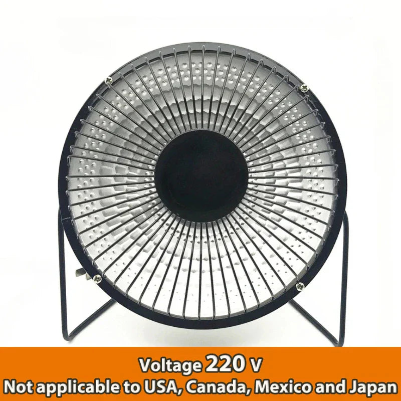 Chauffage Mini Heatomi | Chauffage électrique portable 220V | 150–400W | Silencieux & Sûr | Pour bureau, chambre & salon | 4/6/8 pouces