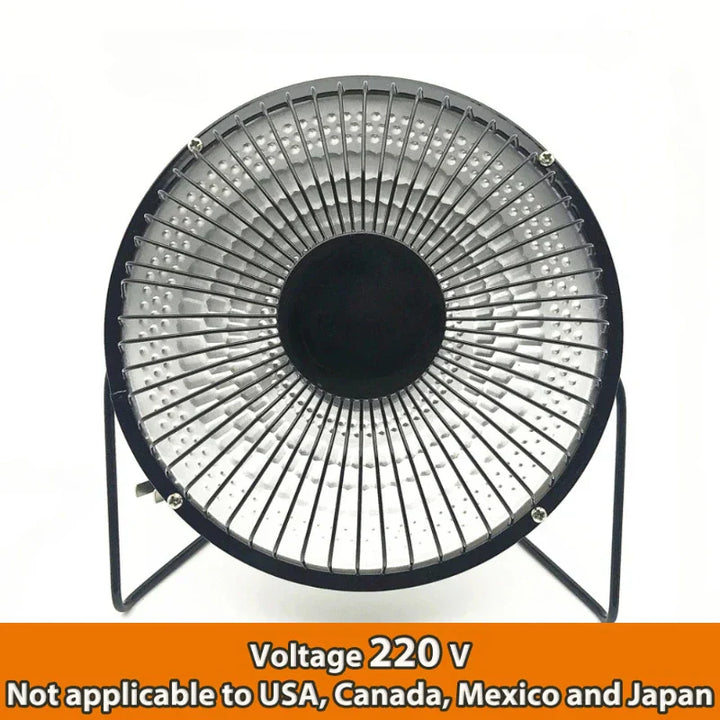 Chauffage Mini Heatomi | Chauffage électrique portable 220V | 150–400W | Silencieux & Sûr | Pour bureau, chambre & salon | 4/6/8 pouces
