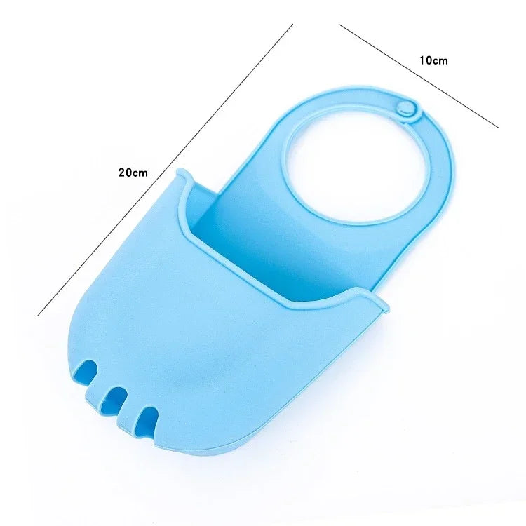 AquaHold | Organisateur de lavabo suspendu | Panier d'égouttage pour éponges et savons | Accessoires de cuisine et de salle de bain