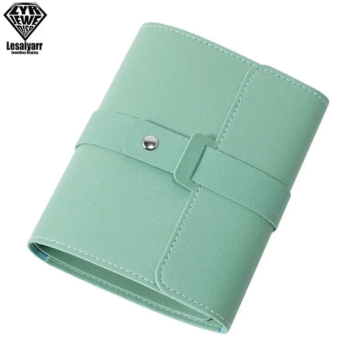 Organisateur de Boucles d'Oreilles LUXBOOK | Design Livre | Cuir PU | Grande Capacité & Portable