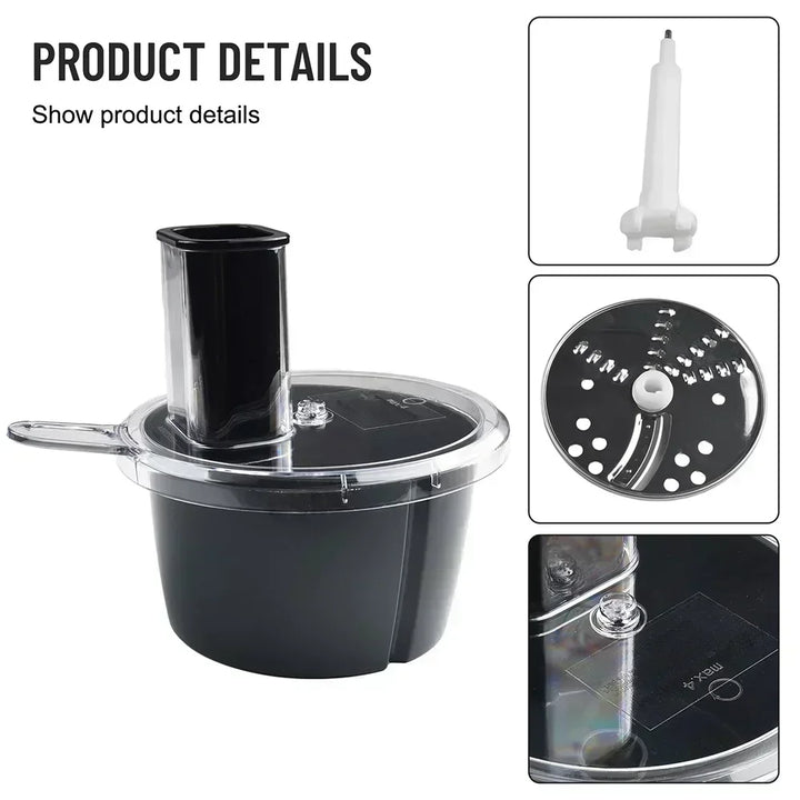 MixProTec Ensemble d'accessoires multifonctionnels pour Thermomix TM5/TM6 | Disque de coupe, récipient & couvercle | Compatible lave-vaisselle & conforme aux normes alimentaires