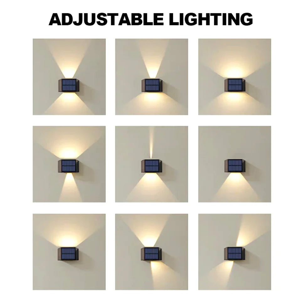 Applique Solaire SolaraBeam Flex | Blanc Chaud | IP65 Étanche | Angle de Lumière Réglable