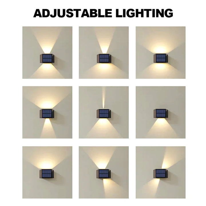 Applique Solaire SolaraBeam Flex | Blanc Chaud | IP65 Étanche | Angle de Lumière Réglable