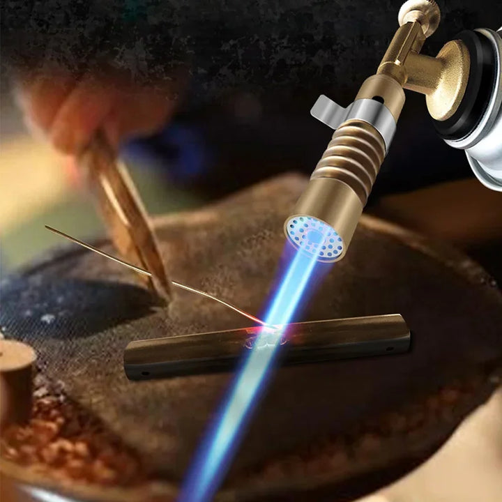 Flammex Pro Chalumeau | Pour gaz butane | Flamme réglable jusqu'à 1300 °C | Compact & Ergonomique | Idéal pour la cuisine & en extérieur