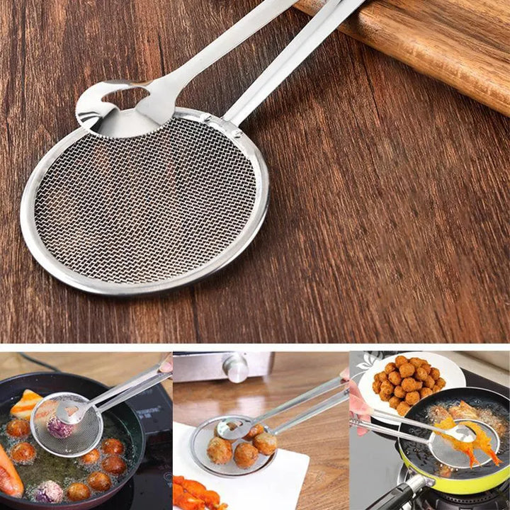CulinaScoop Cuillère Filtrante en Acier Inoxydable | 28×10 cm | Polyvalente & Durable