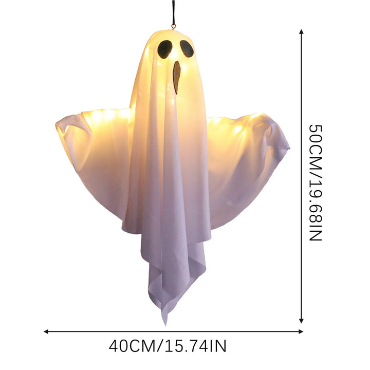 Décoration suspendue Halloween FantômeHorreur | 50×40 cm Fantôme effrayant | Décoration suspendue effrayante pour jardin, maison et fête