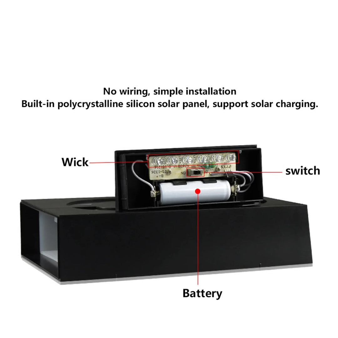 Numelux Lampe de numéro de maison solaire | LED Éclairée | Résistante aux intempéries IP55 | Lumière automatique dans l'obscurité